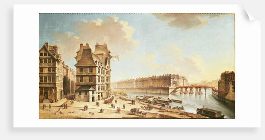 The Ile Saint-Louis from the Place de Greve, c.1757 by Nicolas & Jean Baptiste Raguenet