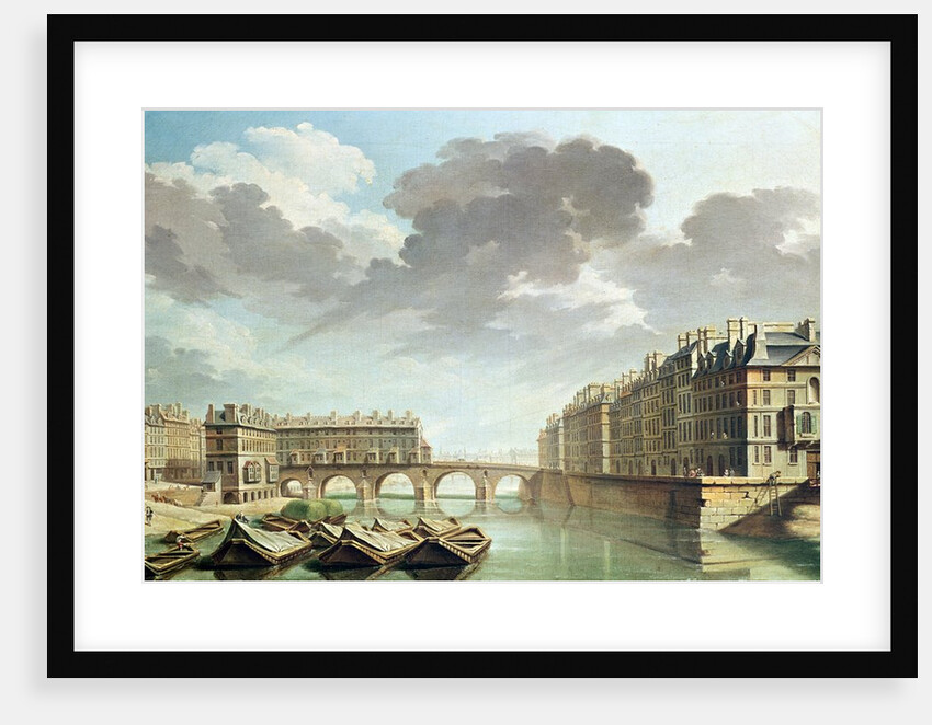 The Ile Saint-Louis and the Pont Marie in 1757 by Nicolas & Jean Baptiste Raguenet