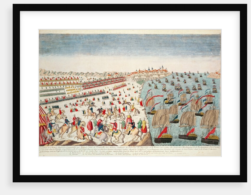 The Battle of Yorktown, 19th October 1781 by French School
