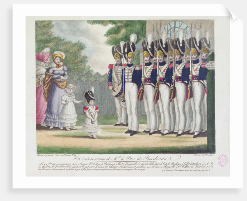First weapons of the Duke of Bordeaux, at Bagatelle, 29 September 1822, 1822 by French School