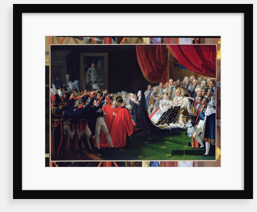 Duchess of Berry presenting the Duke of Bordeaux to the people and the army, September 1820 by Charles Nicolas Raphael Lafond