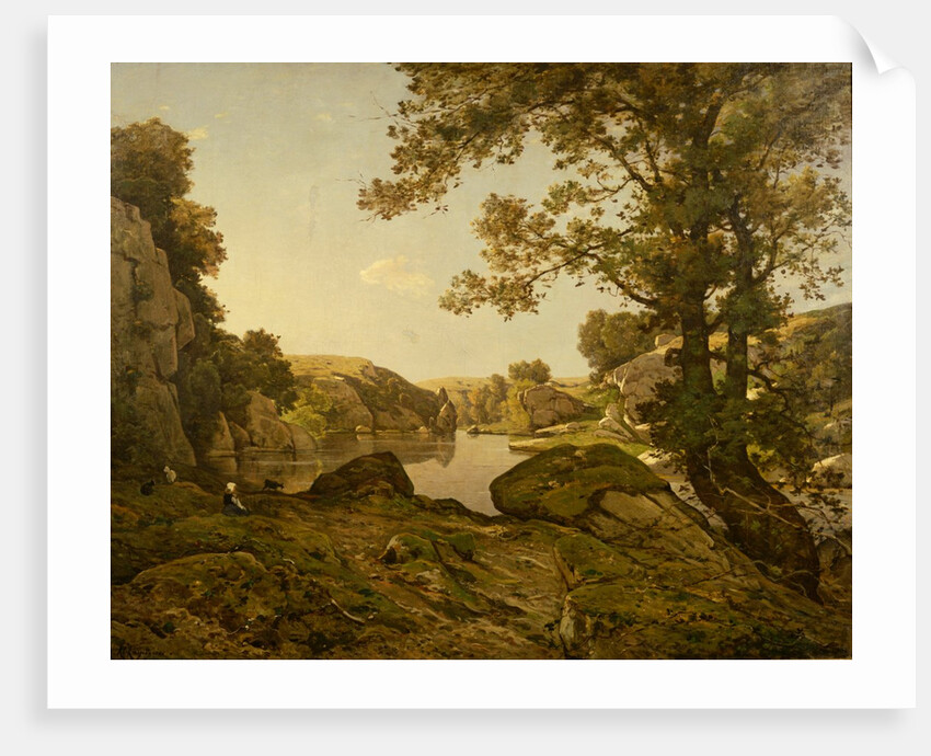 The Wolf Jump by Henri-Joseph Harpignies