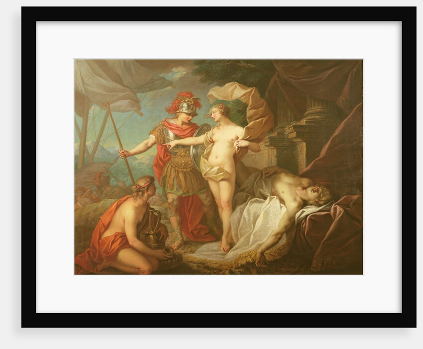 Achilles leaving to avenge the death of Patroclus by Etienne Jeaurat