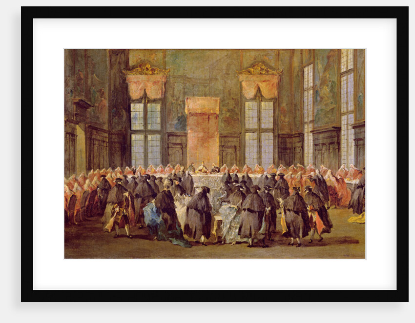 The Doge at the Feast for the Opening of the Carnival of Venice by Francesco Guardi