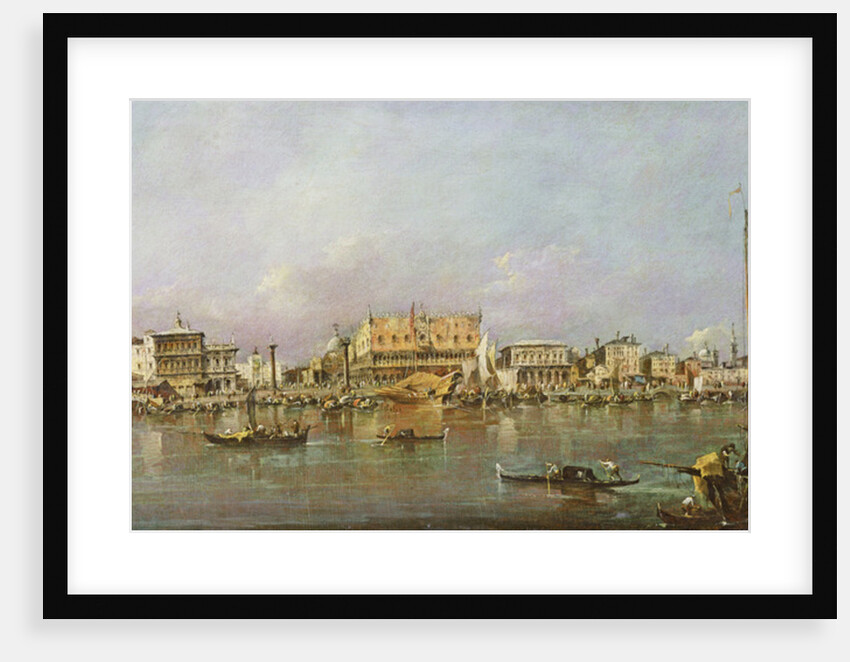 Doge's Palace and view of St. Mark's Basin, Venice by Francesco Guardi