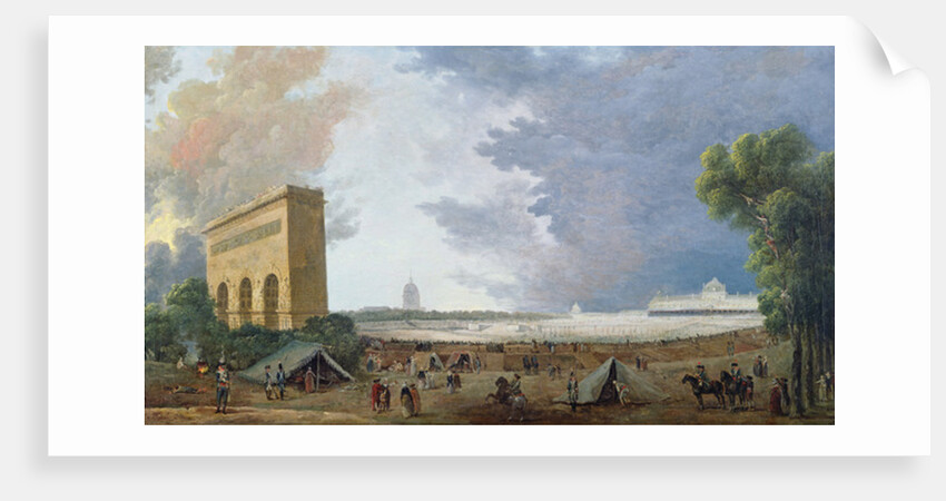 Federation Day on the Champ de Mars, 14 July 1790 by Hubert Robert