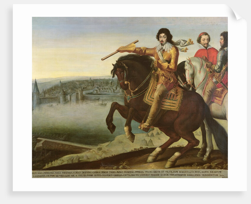 Louis XIII at the Siege of La Rochelle by French School