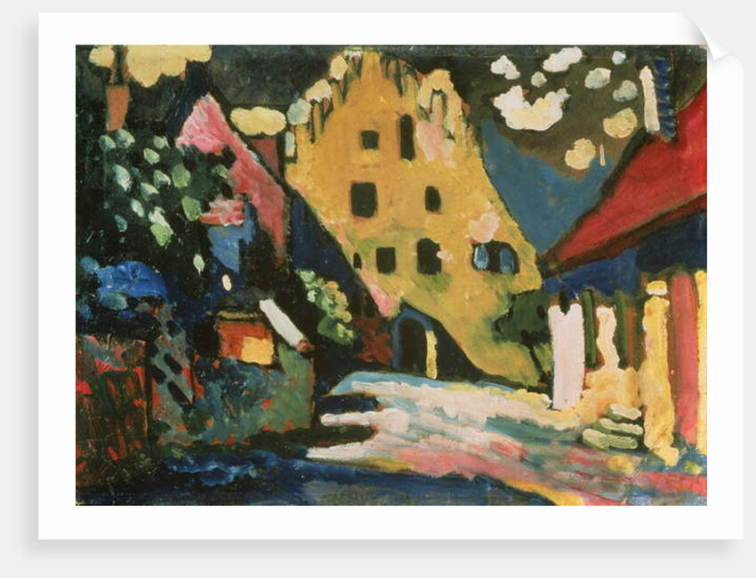 Castle Yard, Murnau, 1908 by Wassily Kandinsky
