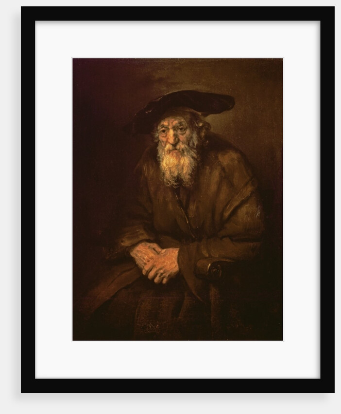 Portrait of an Old Jew by Rembrandt Harmensz. van Rijn