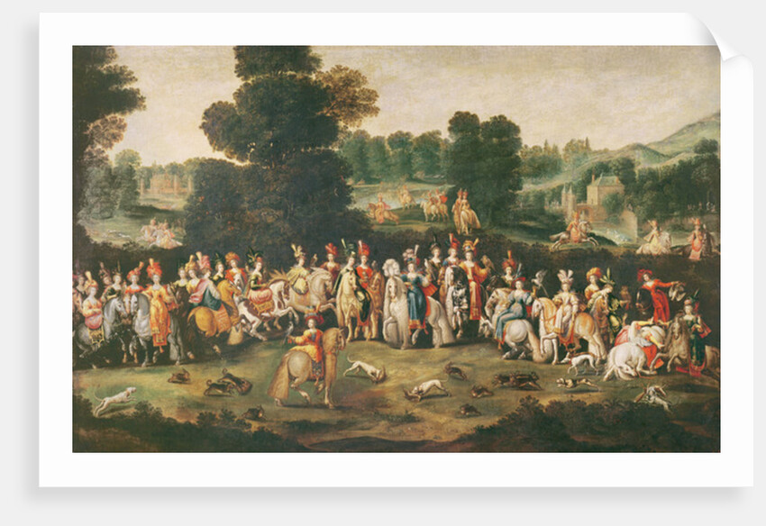 The Duchess of Lorraine Hunting by Claude Deruet