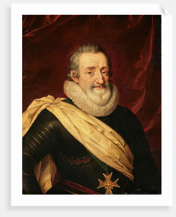 Portrait of Henri IV of France by Frans II Pourbus