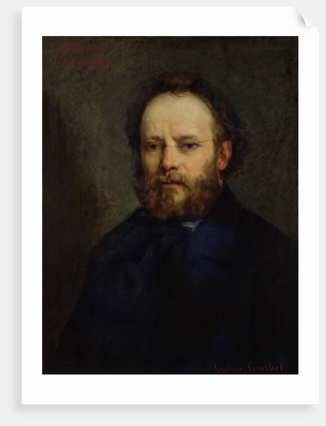 Portrait of Pierre Joseph Proudhon 1865 by Gustave Courbet