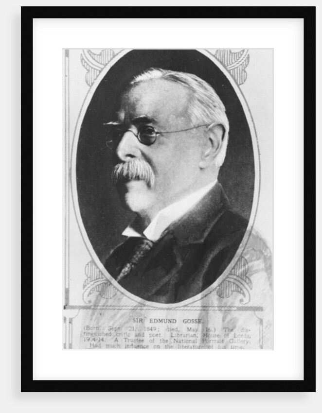 Portrait of Edmund William Gosse by English Photographer