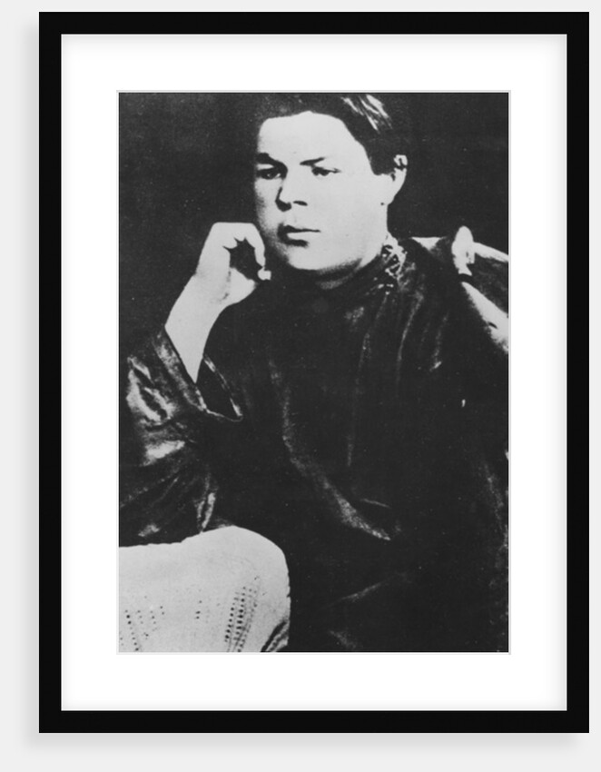 Portrait of Alexei Maximovich Peshkov, known as Maxim Gorky, 1887 by Russian Photographer