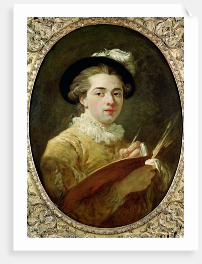 Self Portrait with palette by Francois Andre Vincent