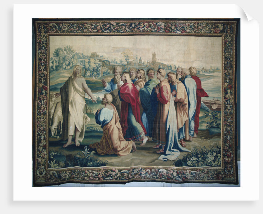 Tapestry depicting the Acts of the Apostles, the calling of Saint Paul by Raphael (1483-1520) (after)