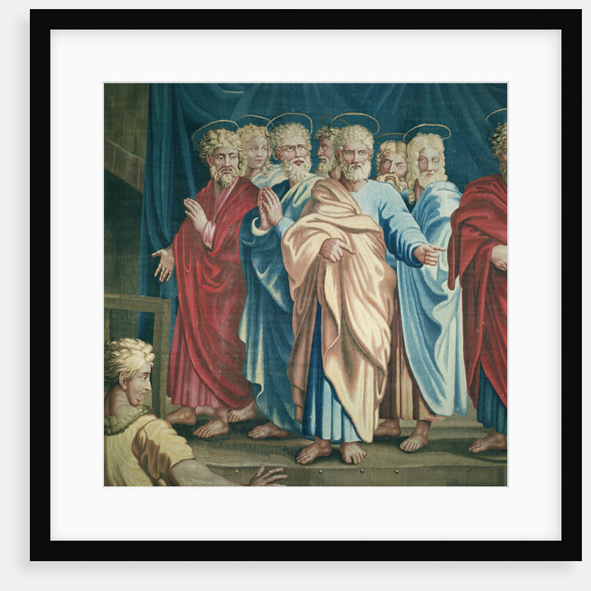 Tapestry depicting the Acts of the Apostles, the Death of Ananias by Raphael (1483-1520) (after)