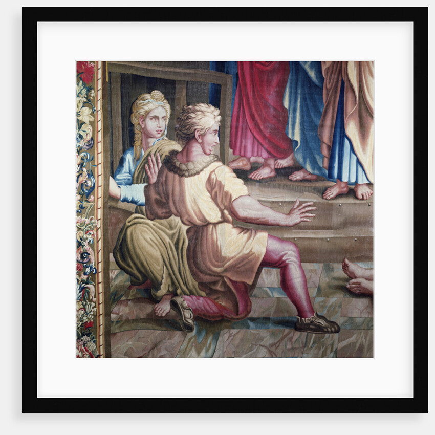 Tapestry depicting the Acts of the Apostles, the Death of Ananias by Raphael