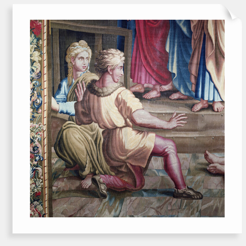 Tapestry depicting the Acts of the Apostles, the Death of Ananias by Raphael