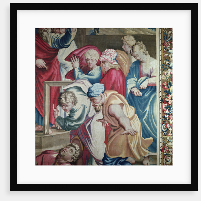 Tapestry depicting the Acts of the Apostles, the Death of Ananias by Raphael (1483-1520) (after)