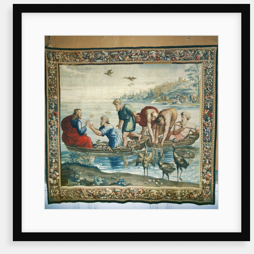 Tapestry depicting the Acts of the Apostles, The Miraculous catch of Fish by Raphael (1483-1520) (after)