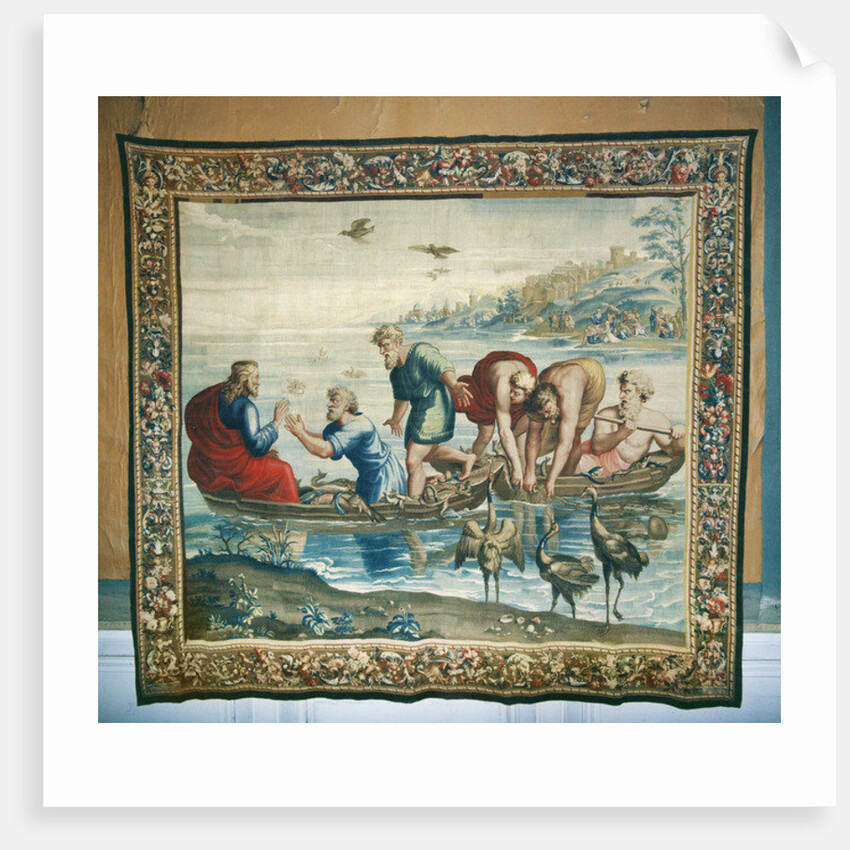 Tapestry depicting the Acts of the Apostles, The Miraculous catch of Fish by Raphael (1483-1520) (after)