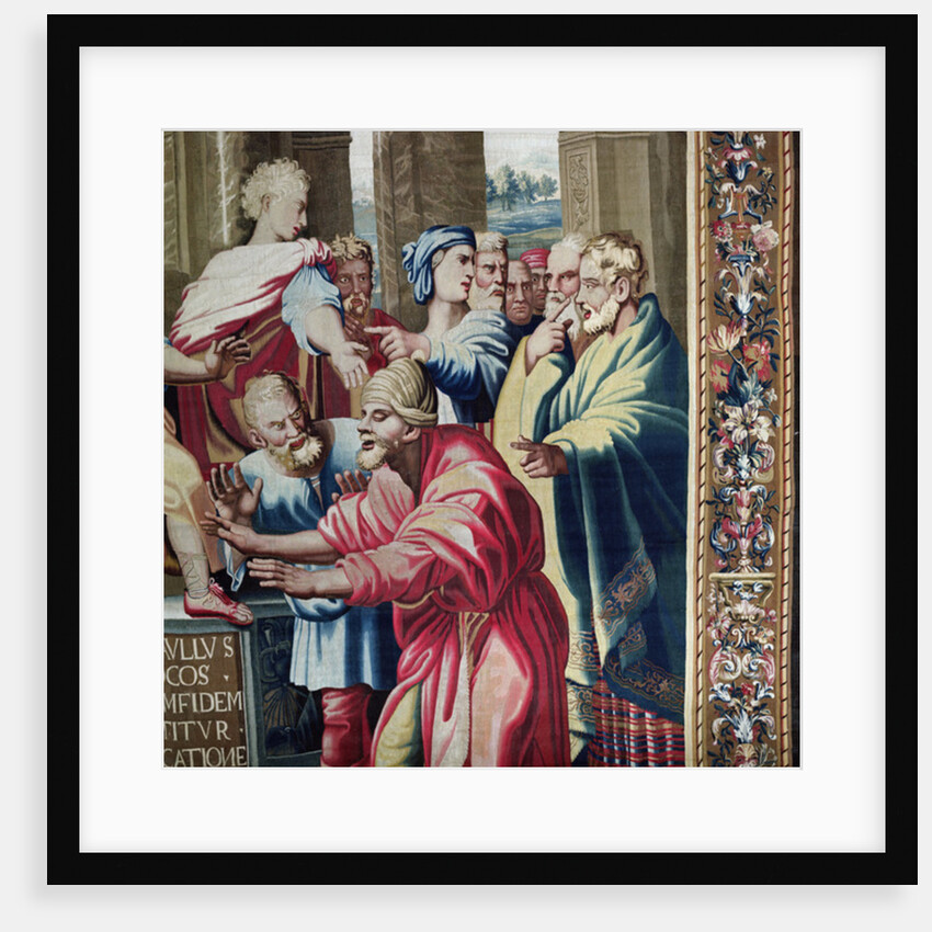 Tapestry depicting the Acts of the Apostles, the Blinding of Elymas by Raphael