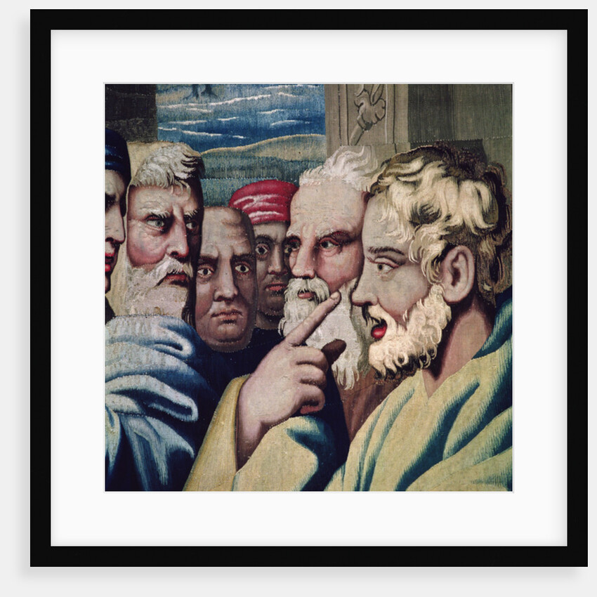 Tapestry depicting the Acts of the Apostles, the Blinding of Elymas by Raphael