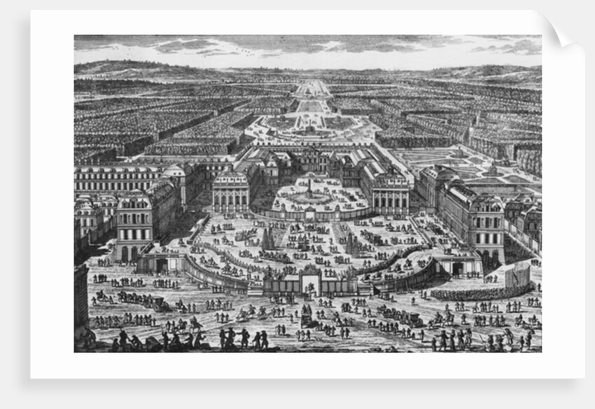 View of the Chateau de Versailles by Adam Perelle