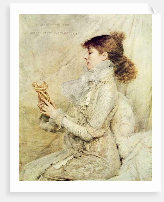 Portrait of Sarah Bernhardt 1879 by Jules Bastien-Lepage