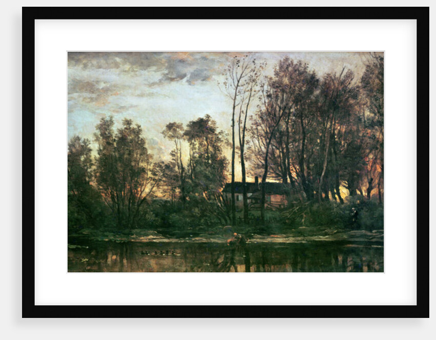 Sunset, Bas-Meudon, 1869 by Charles Francois Daubigny