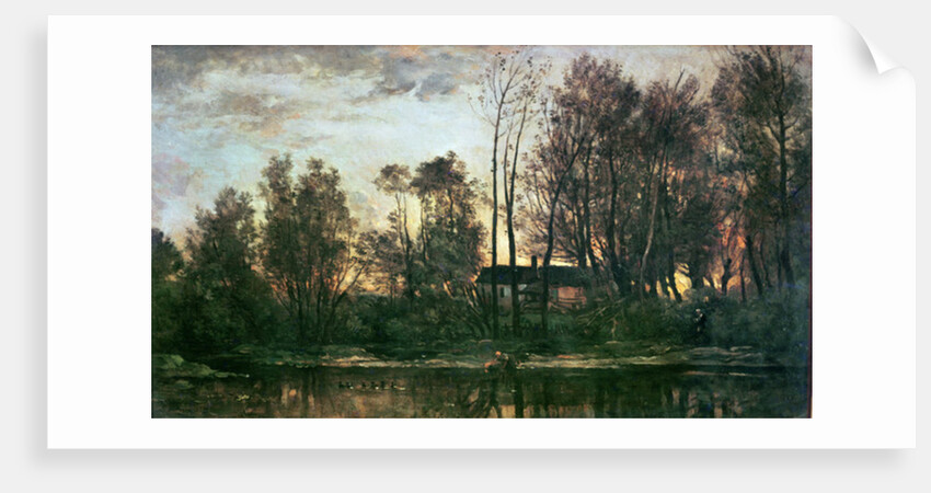 Sunset, Bas-Meudon, 1869 by Charles Francois Daubigny