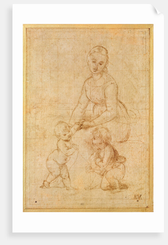 Study of the Virgin for 'La Belle Jardinière' by Raphael
