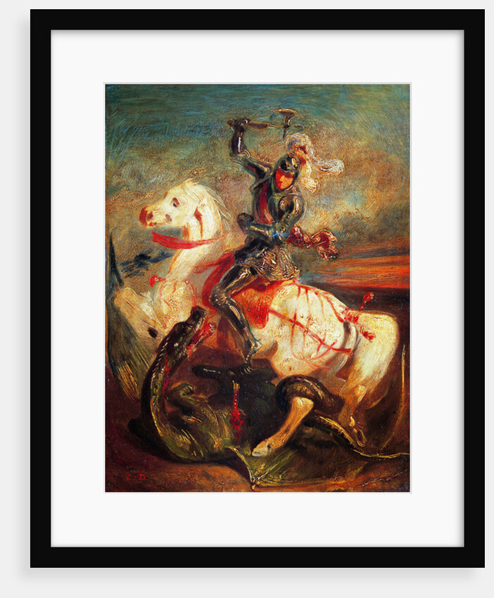 Saint George and the Dragon by Eugene Delacroix