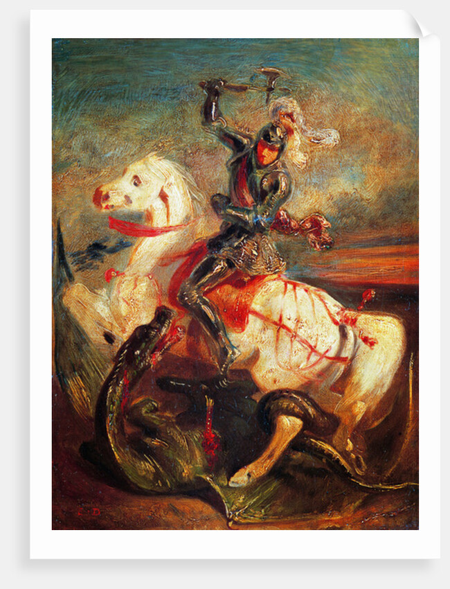 Saint George and the Dragon by Eugene Delacroix