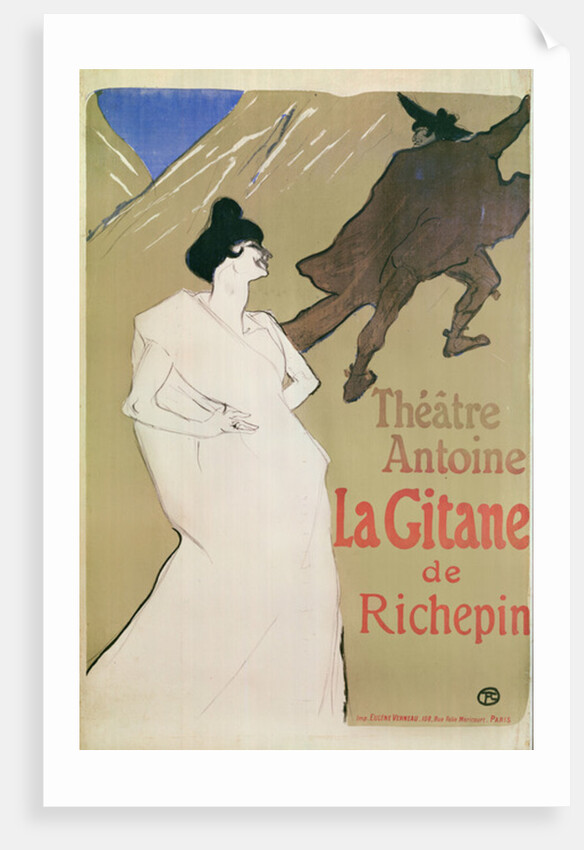 Théâtre Antoine, Richepin's The Gitane, 1900 by Henri de Toulouse-Lautrec