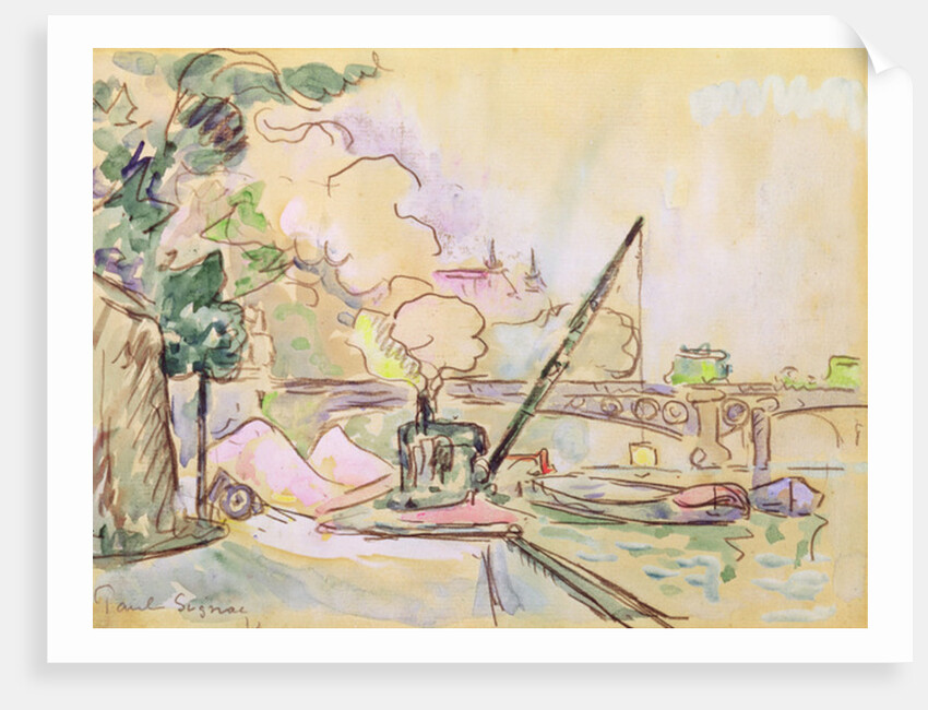 Pont du Louvre, 1928 by Paul Signac