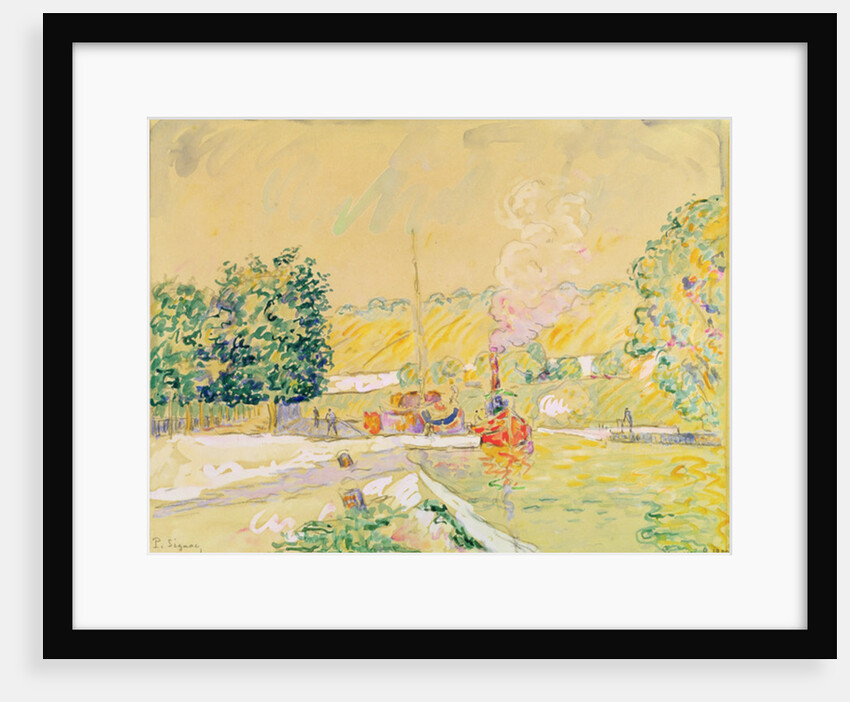 Lock at Sannois, 1900 by Paul Signac