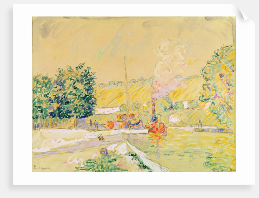 Lock at Sannois, 1900 by Paul Signac
