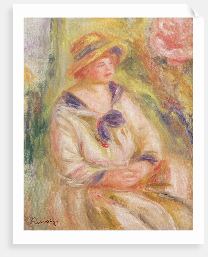Portrait of a Woman, c.1910 by Pierre Auguste Renoir
