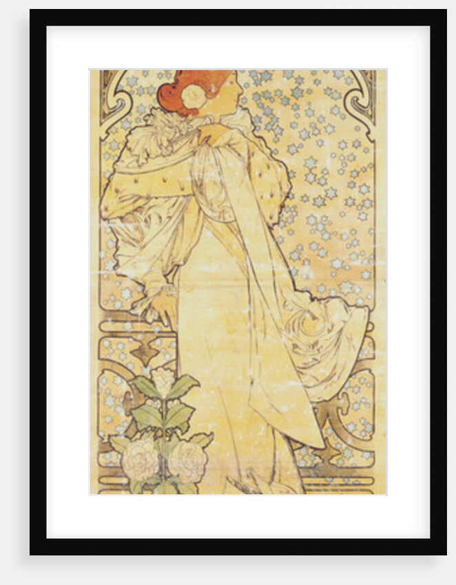The Lady of the Camelias, with Sarah Bernhardt, 1890-1910 by Alphonse Marie Mucha