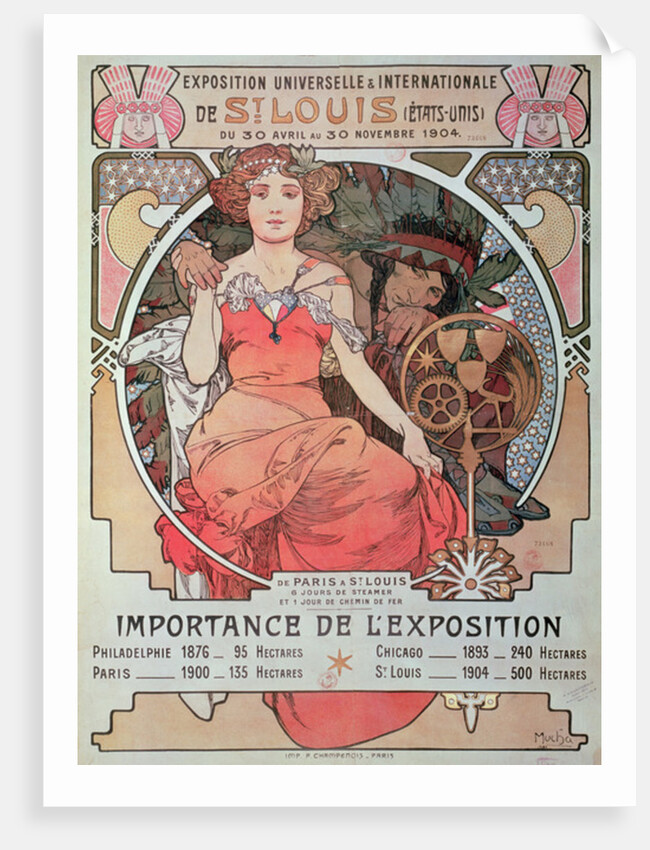 Poster for the Louisiana Purchase Exposition, St. Louis, USA, 1904 by Alphonse Marie Mucha