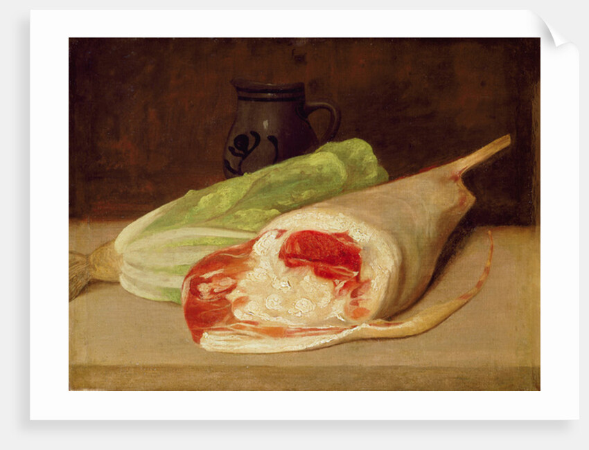 Still Life of a Leg of Lamb by Francisco Jose de (attr. to) Goya y Lucientes