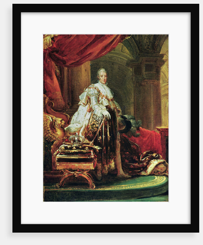 Full-length Portrait of Charles X, King of France and Navarre, 1825 by Francois Pascal Simon Baron Gerard