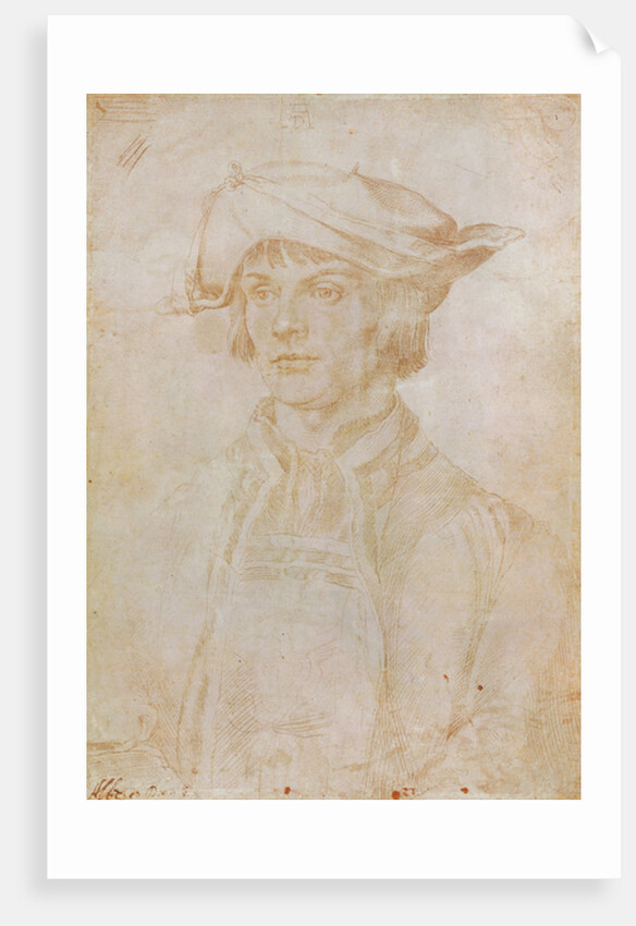 Portrait of Lucas van Leyden, Dutch painter and engraver, 1521 by Albrecht Dürer or Duerer