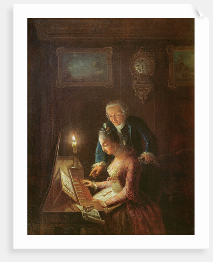 The Music Lesson, 1769 by Emanuel Handmann