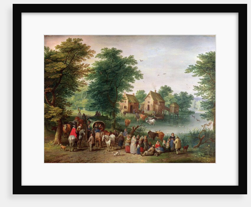 A Fair by Jan the Elder Brueghel