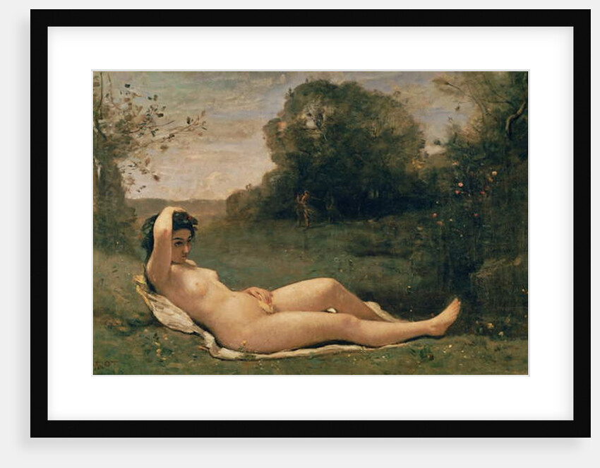 Nymph reclining, c.1857-58 by Jean Baptiste Camille Corot