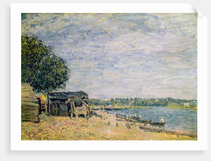 The landscape of Saint-Mammes, 1884 by Alfred Sisley