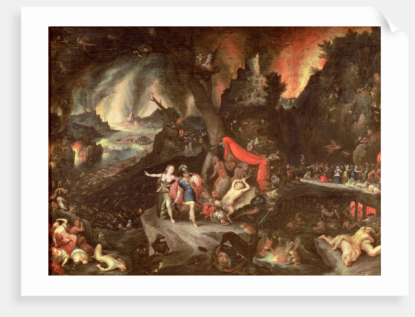 Aeneas in the underworld, c.1630 by Jan the Elder Brueghel